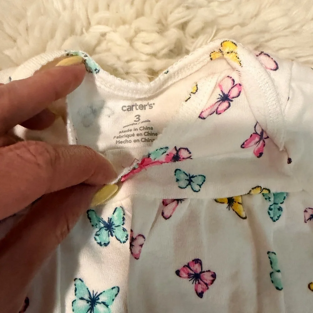 Carter's Kids Matching Set - White, Pink, Blue